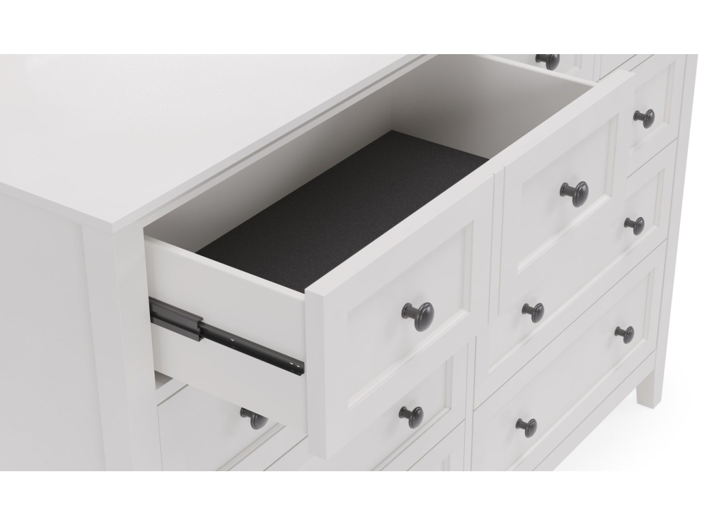Grace Eight Drawer Dresser in Snowfall White (2024) - main image