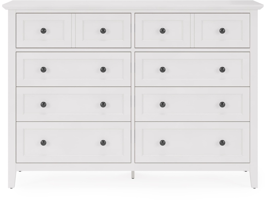 Grace Eight Drawer Dresser in Snowfall White (2024) - image 1