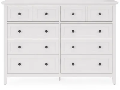 Grace Eight Drawer Dresser in Snowfall White (2024) - Alternative View