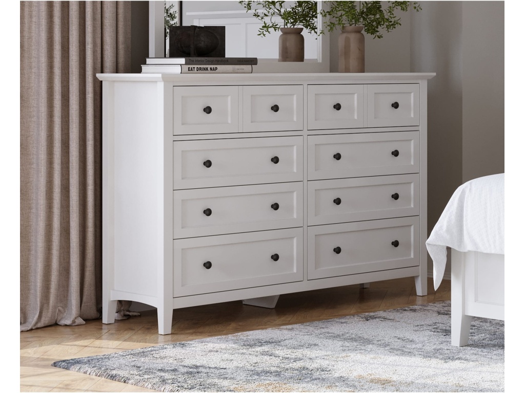 Grace Eight Drawer Dresser in Snowfall White (2024) - image 15