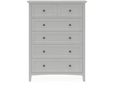 Grace Five Drawer Chest in Elephant Gray