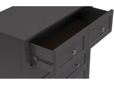 Grace Five Drawer Chest in Raven Black (2024)