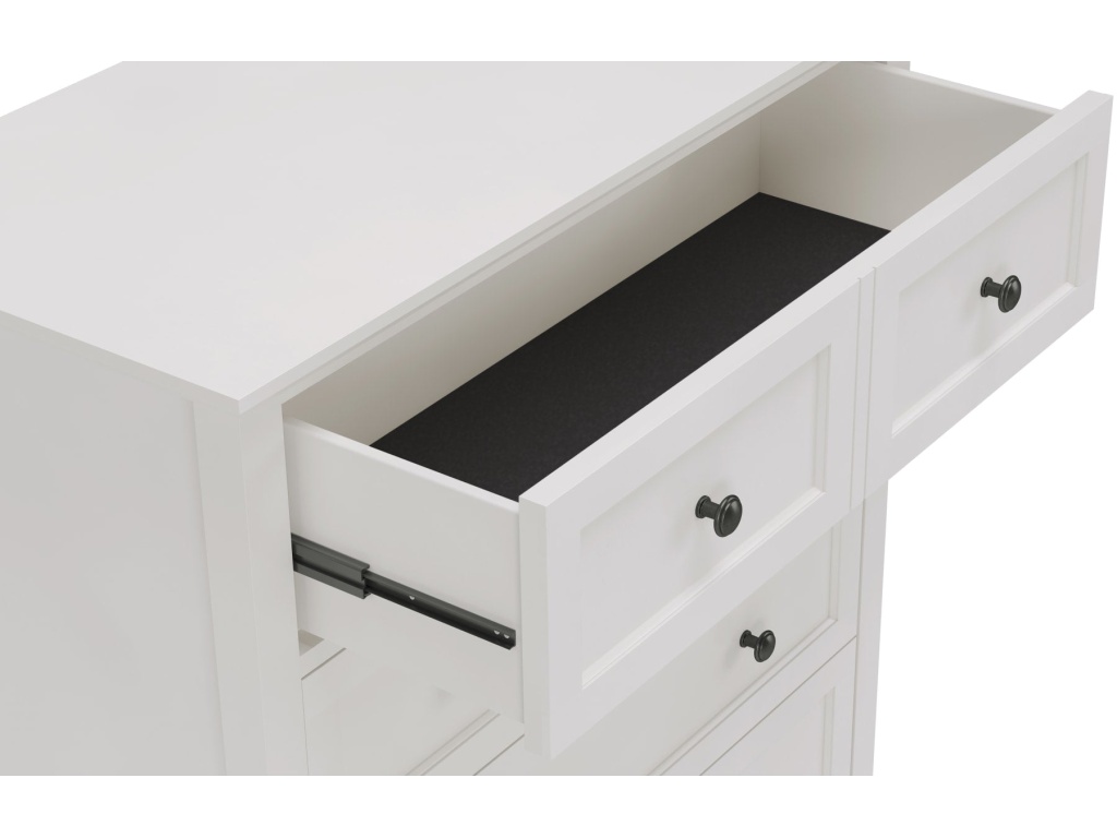 Grace Five Drawer Chest in Snowfall White (2024) - main image