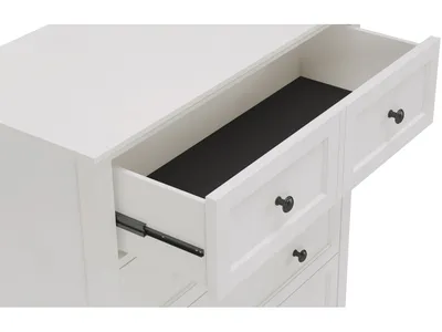 Grace Five Drawer Chest in Snowfall White (2024)