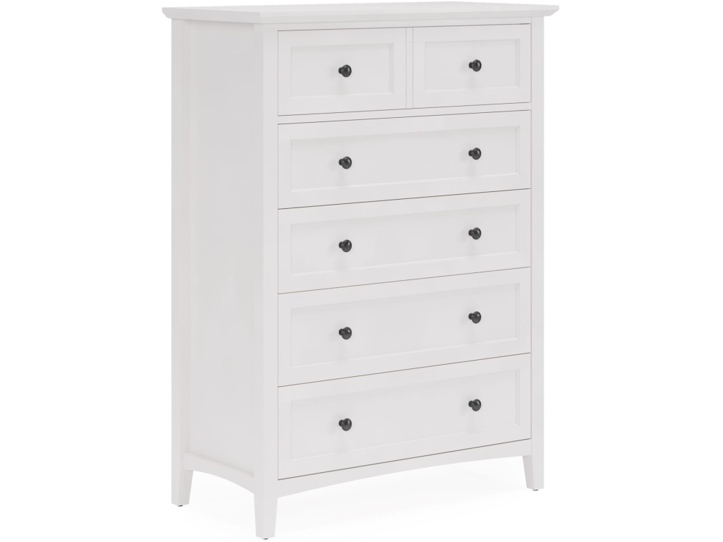 Grace Five Drawer Chest in Snowfall White (2024) - image 1