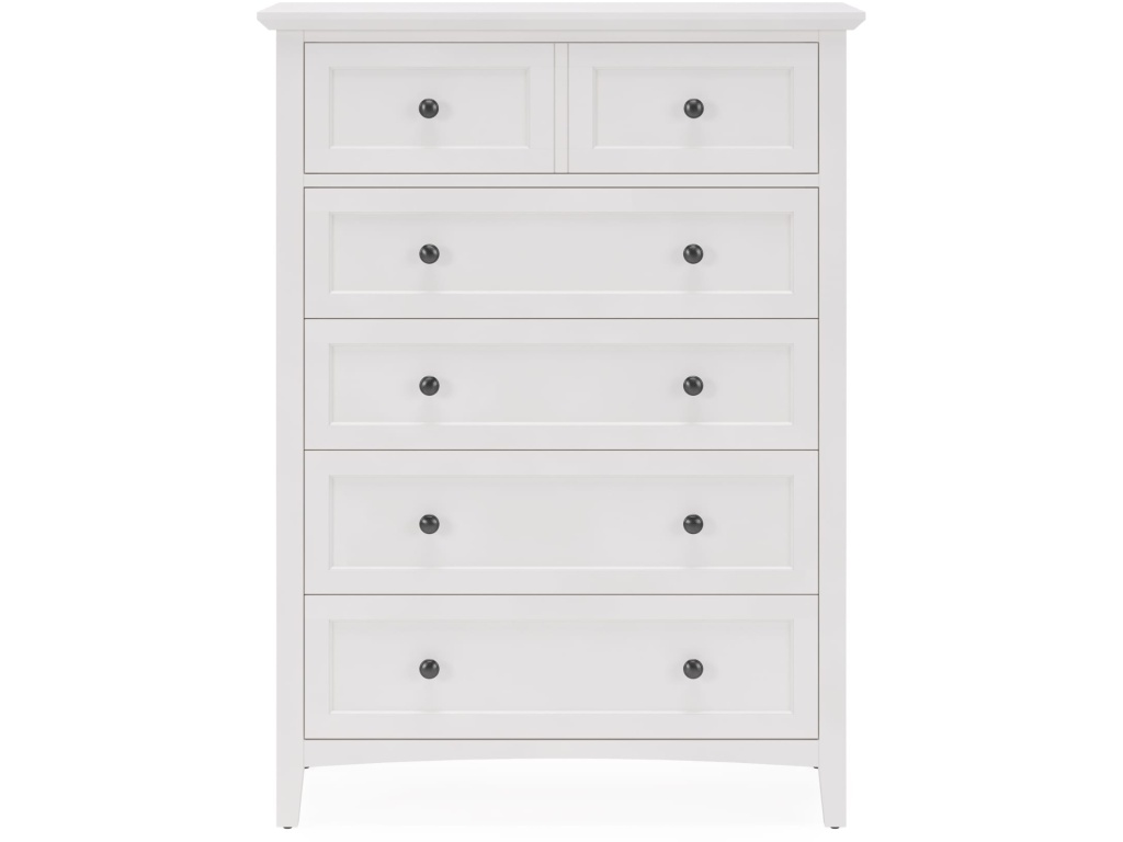 Grace Five Drawer Chest in Snowfall White (2024) - image 4