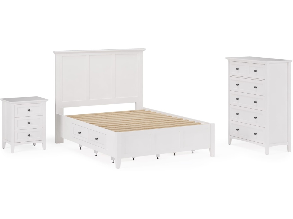 Grace Five Drawer Chest in Snowfall White (2024) - image 6