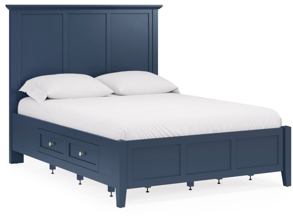 Grace Four Drawer Platform Storage Bed in Blueberry - image 2