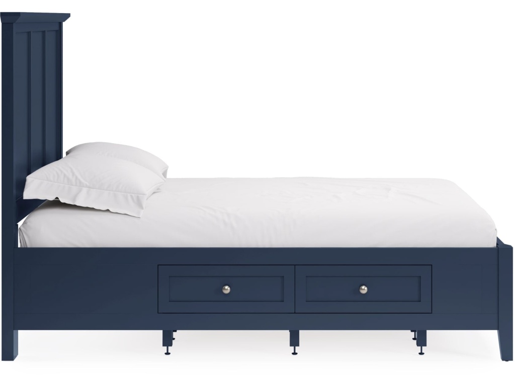 Grace Four Drawer Platform Storage Bed in Blueberry - image 3