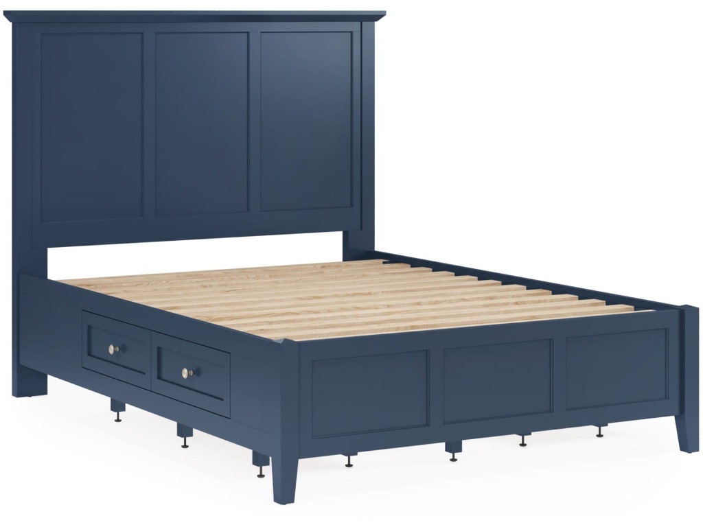Grace Four Drawer Platform Storage Bed in Blueberry - image 6