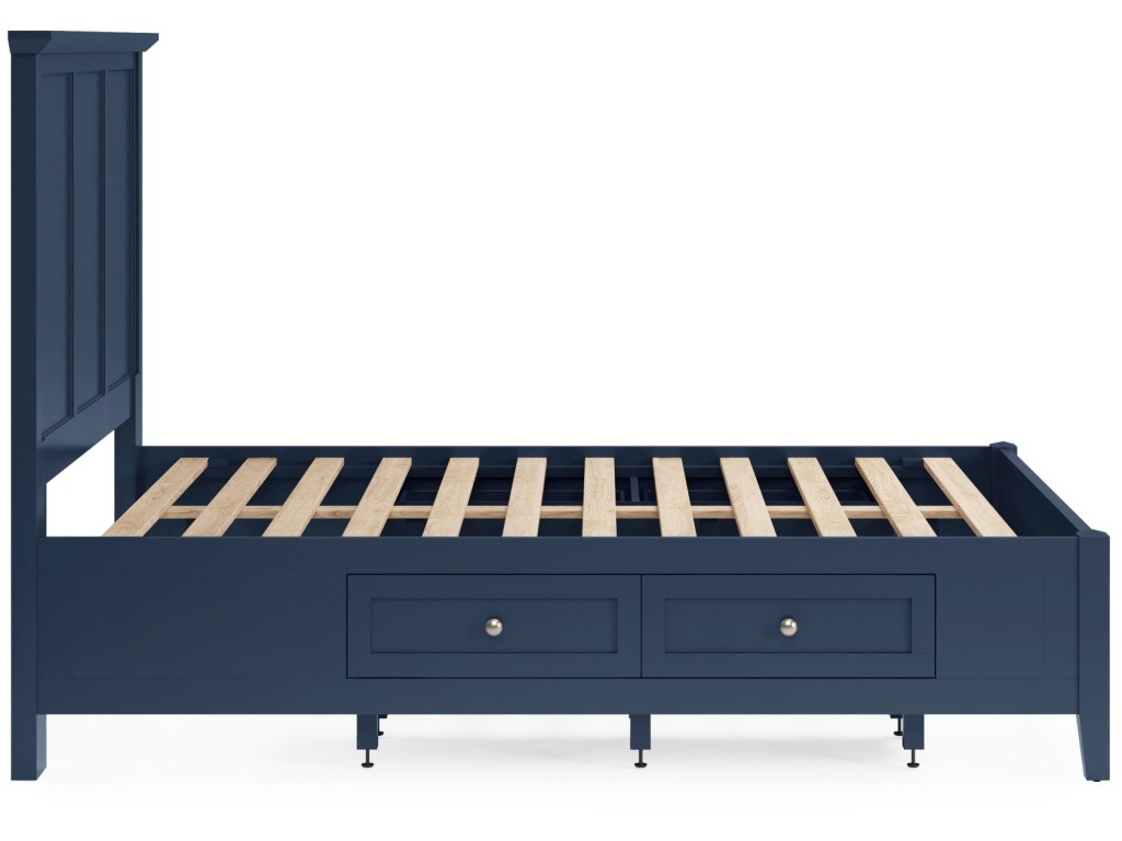 Grace Four Drawer Platform Storage Bed in Blueberry - image 7
