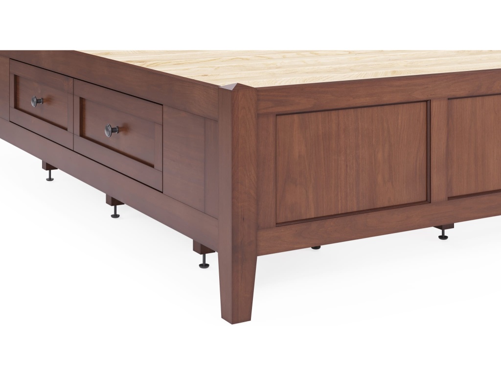 Grace Four Drawer Platform Storage Bed in Dark Mocha - image 12