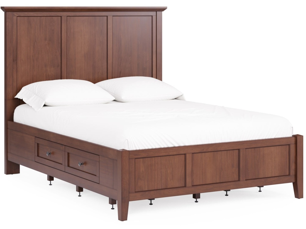 Grace Four Drawer Platform Storage Bed in Dark Mocha - image 3