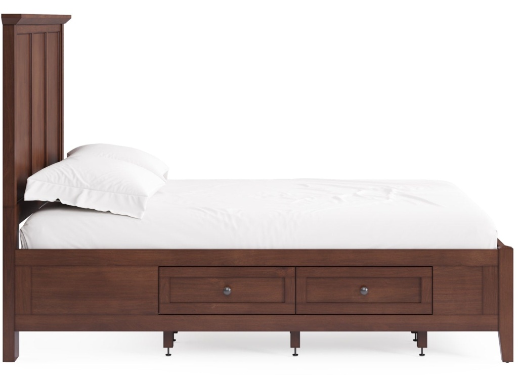 Grace Four Drawer Platform Storage Bed in Dark Mocha - image 4