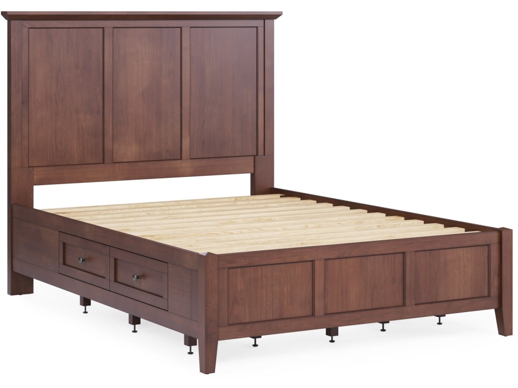 Grace Four Drawer Platform Storage Bed in Dark Mocha - image 8
