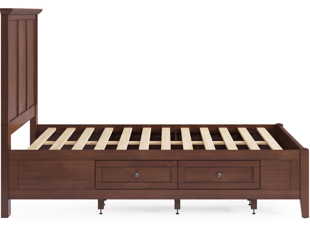 Grace Four Drawer Platform Storage Bed in Dark Mocha - image 9