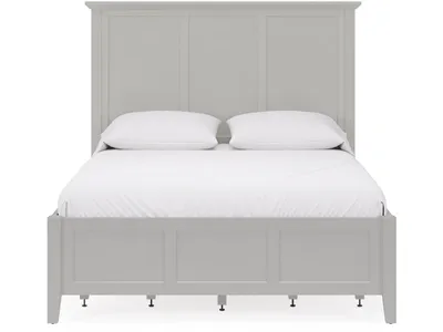 Grace Four Drawer Platform Storage Bed in Elephant Gray