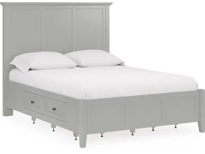Grace Four Drawer Platform Storage Bed in Elephant Gray - Alternative View