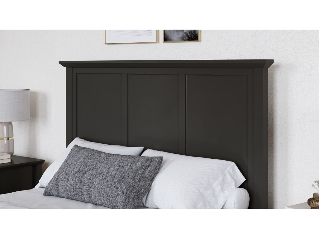 Grace Four Drawer Platform Storage Bed in Raven Black - image 11