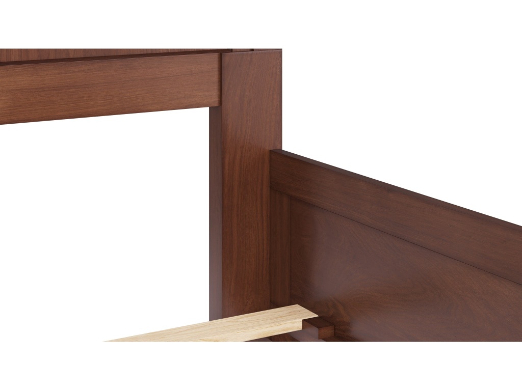 Grace Three Panel Bed in Dark Mocha - image 7