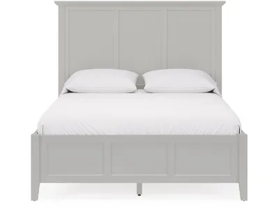 Grace Three Panel Bed in Elephant Grey