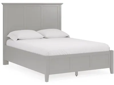 Grace Three Panel Bed in Elephant Grey - Alternative View