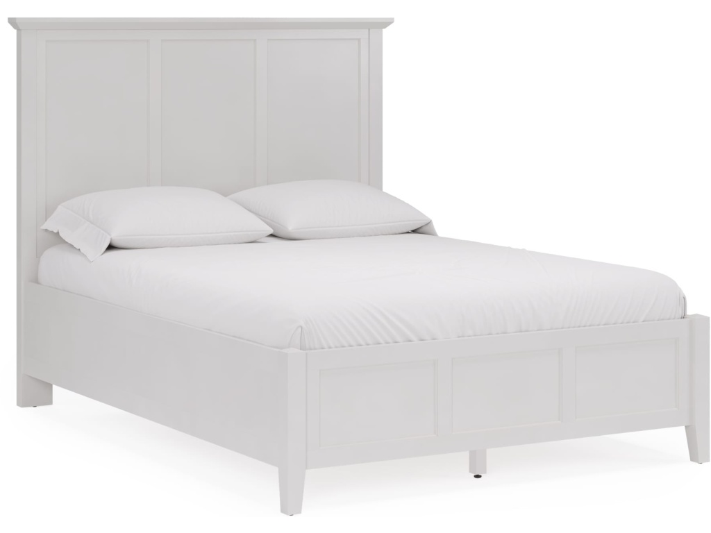 Grace Three Panel Bed in Snowfall White - image 3