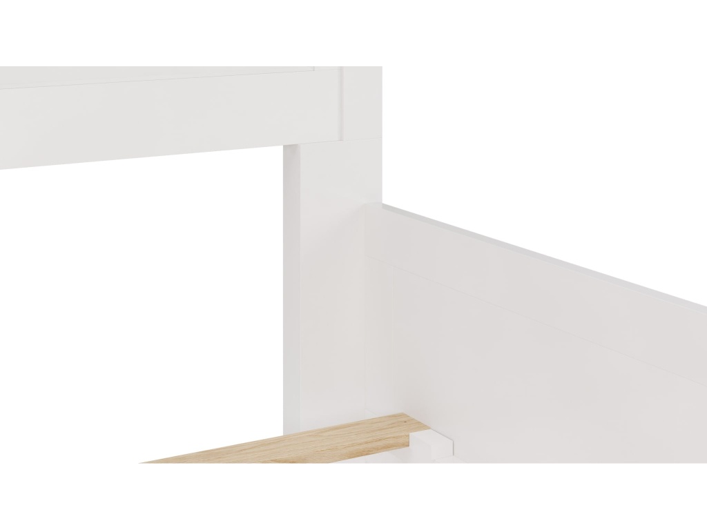 Grace Three Panel Bed in Snowfall White - image 7