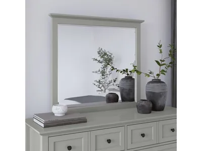 Grace Wall or Dresser Mirror in Elephant Grey