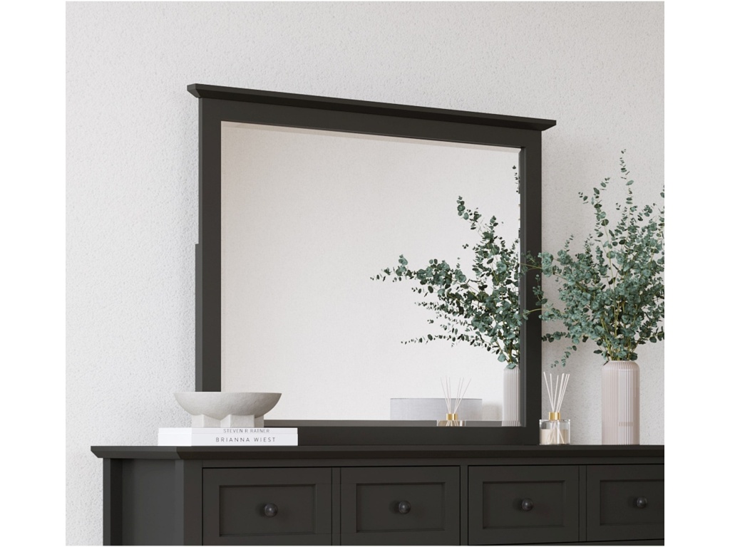 Grace Wall or Dresser Mirror in Raven Black - main image