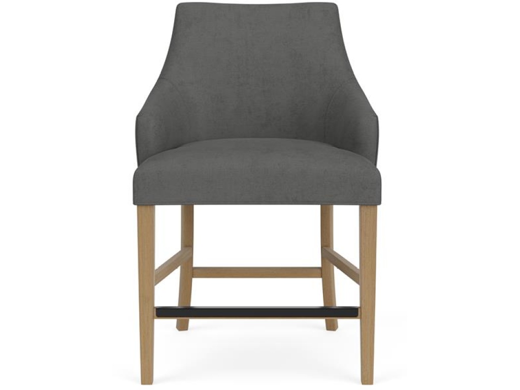 Swoop Arm Upholstered Stool - image 2