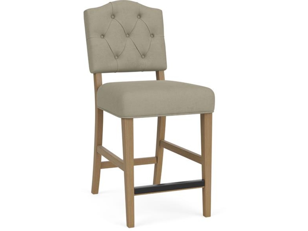 Button Tufted Upholstered Stool - image 4