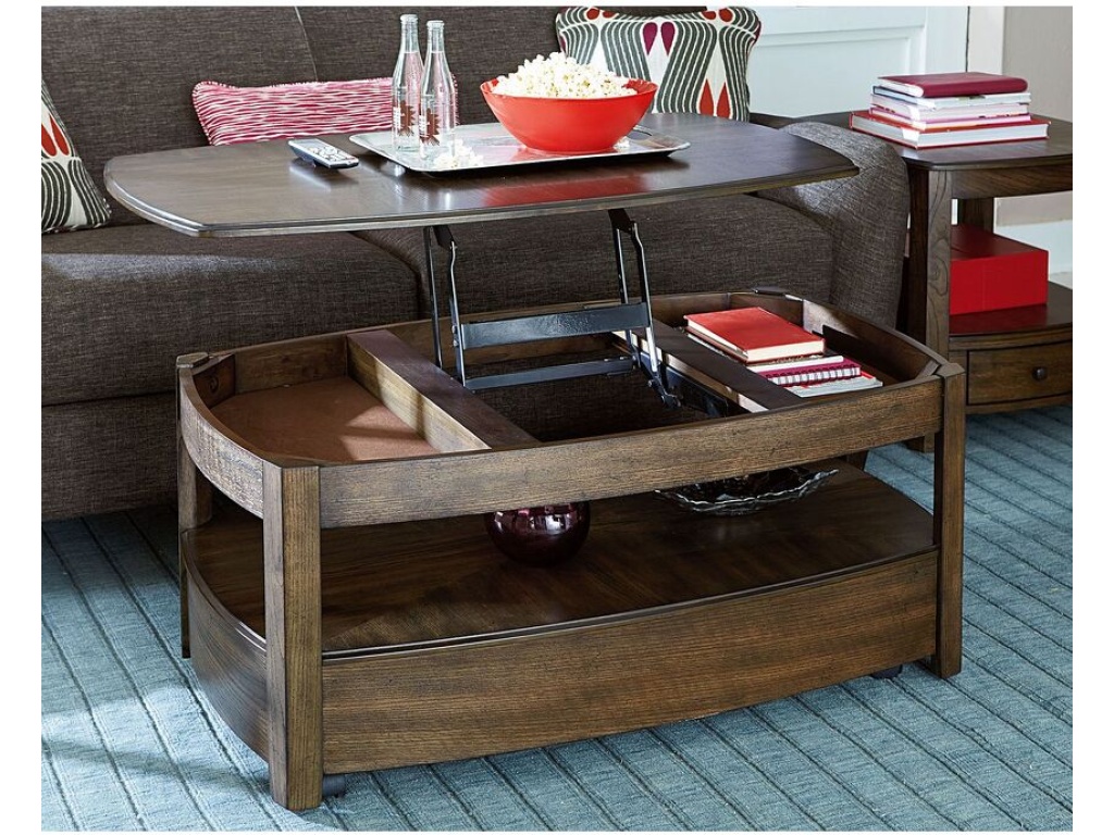 Rectangular Lift Top Coffee Table - image 2