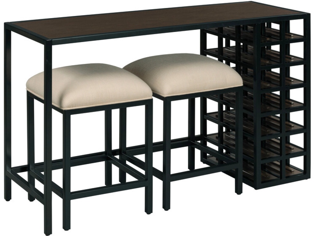 Wine Console Table W/2 Stools - main image