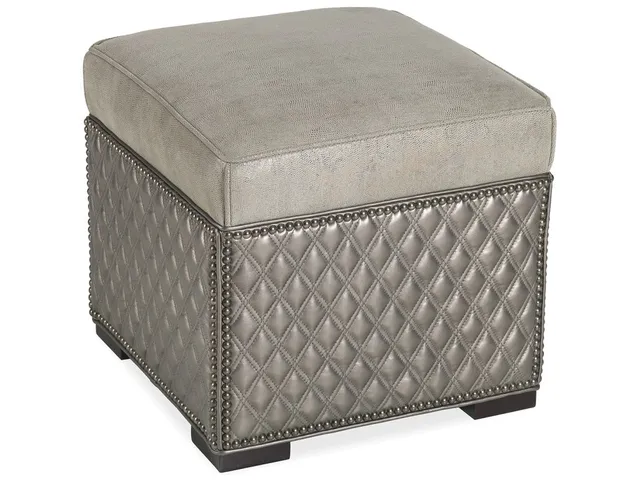 Abbey Ottoman W/Quilting