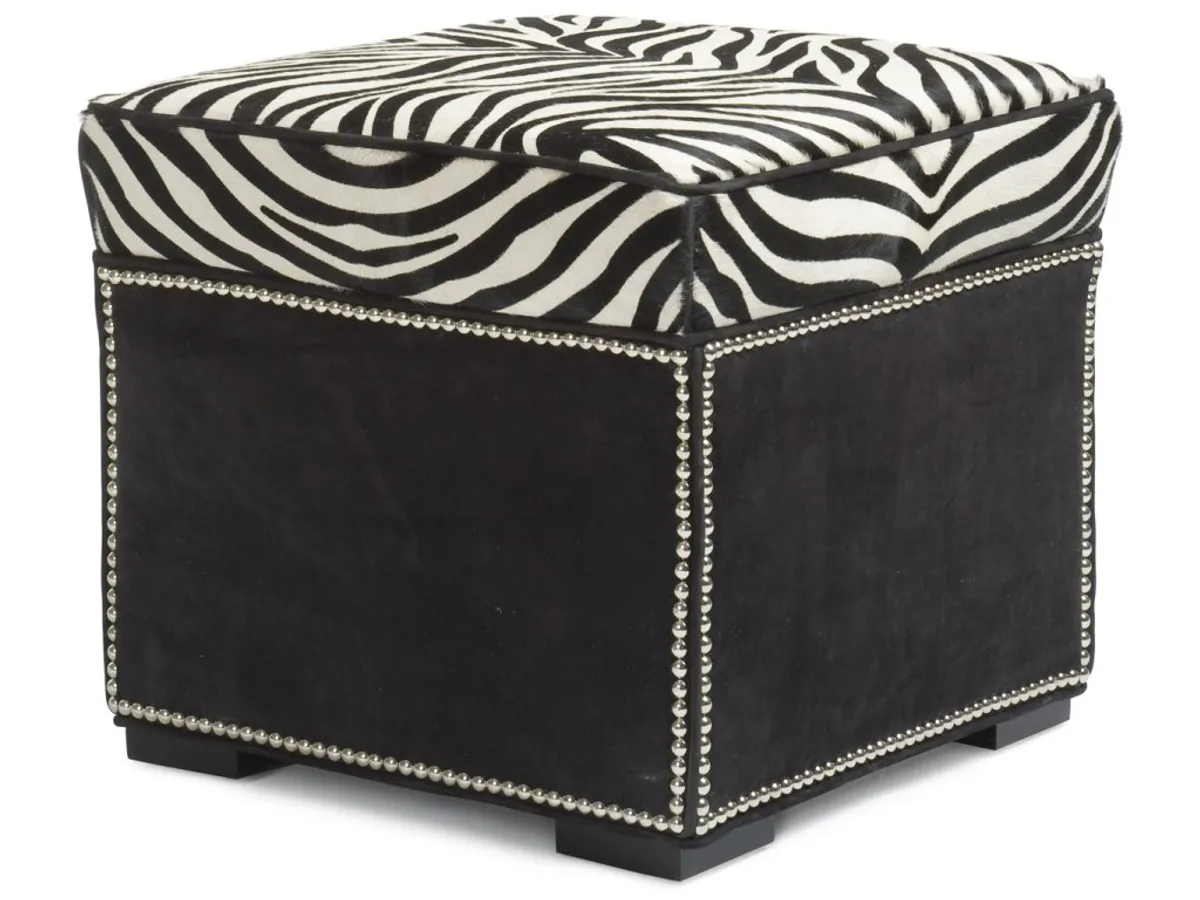 Abbey Ottoman W/Border - primary view