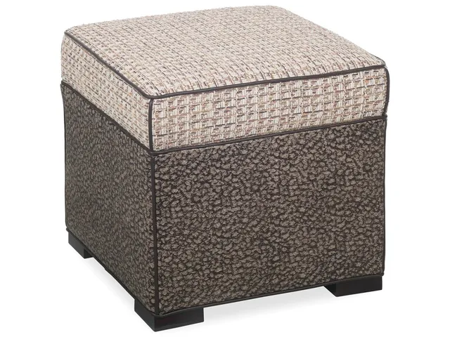 Abbey Ottoman W/Border