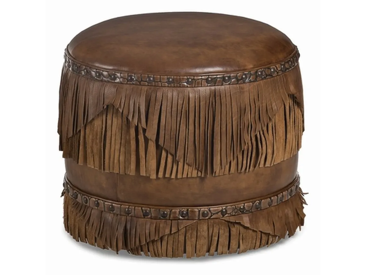 Margo Fringed Ottoman - primary view
