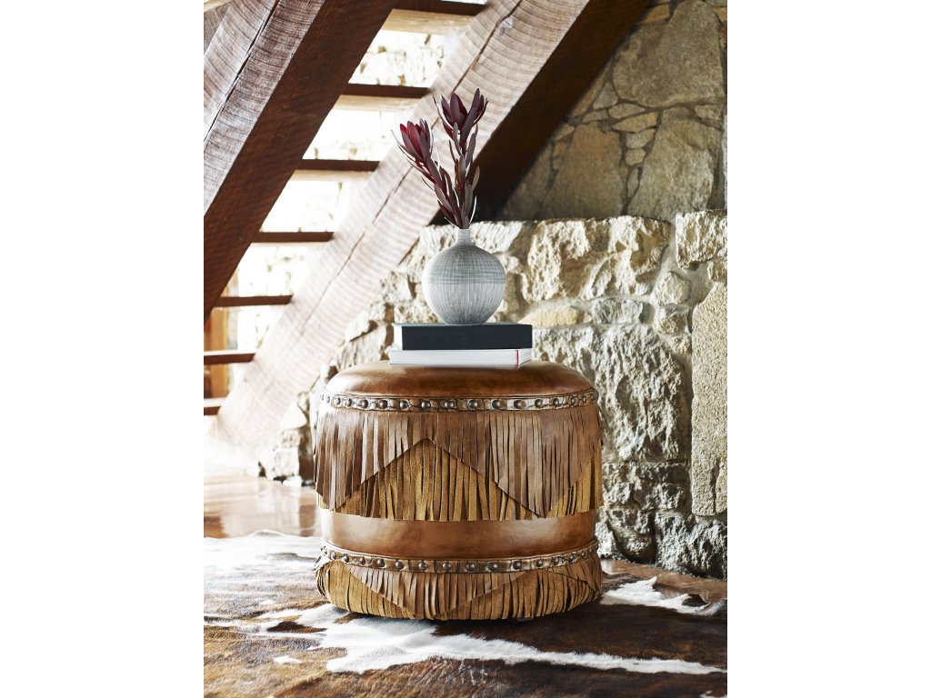 Margo Fringed Ottoman - image 2