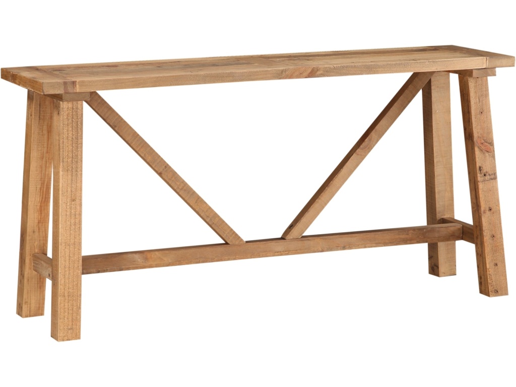 Harby Reclaimed Wood Console Table in Rustic Tawny - image 2