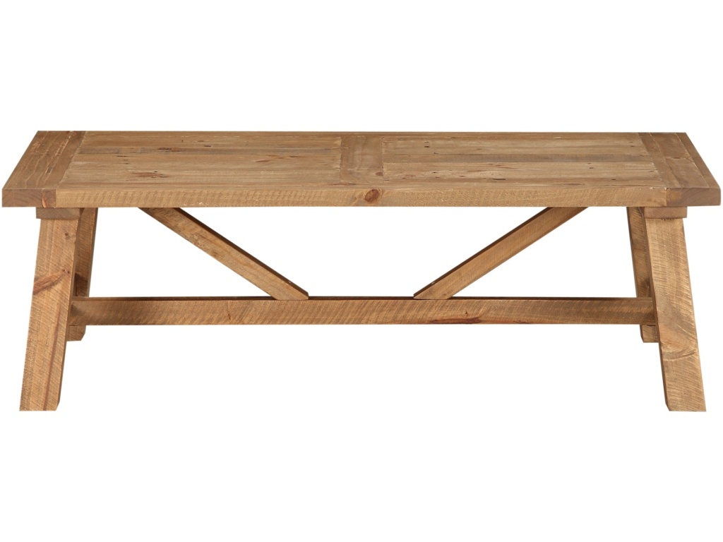 Harby Reclaimed Wood Rectangular Coffee Table in Rustic Tawny - image 3