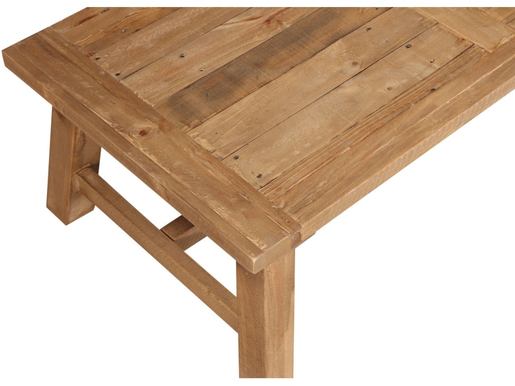 Harby Reclaimed Wood Rectangular Coffee Table in Rustic Tawny - image 4
