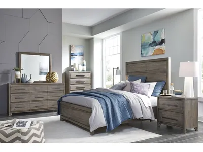 Hearst Solid Wood Five Drawer Chest in Sahara Tan