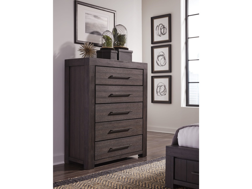 Heath Five Drawer Chest in Basalt Grey (2024) - image 2