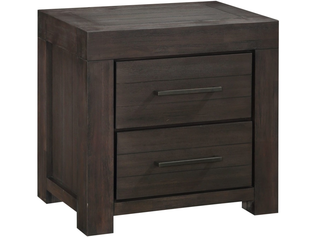 Heath Two Drawer Nightstand in Basalt Grey - image 1
