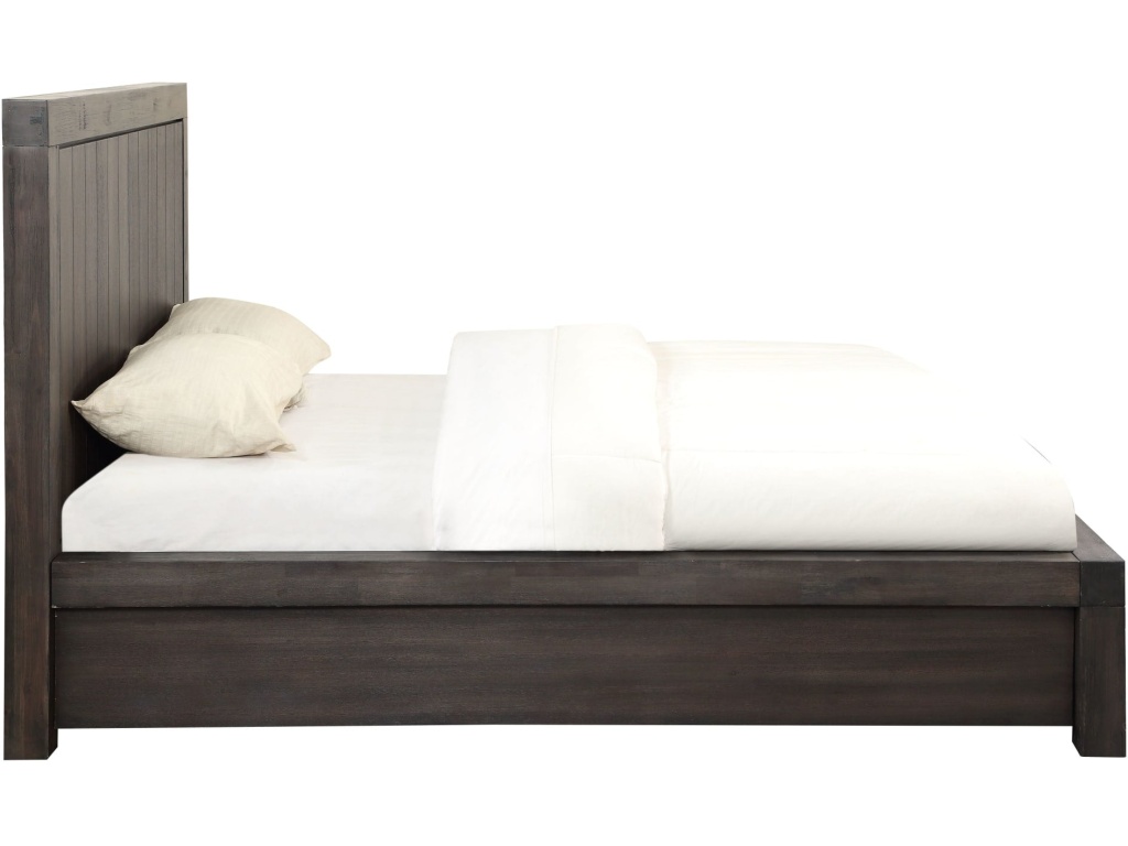 Heath Two Drawer Wood Storage Bed in Basalt Grey - image 3