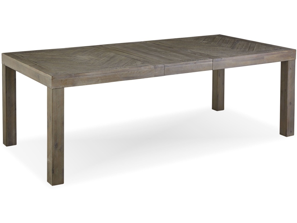 Herringbone Extension Table in Rustic Latte - image 10
