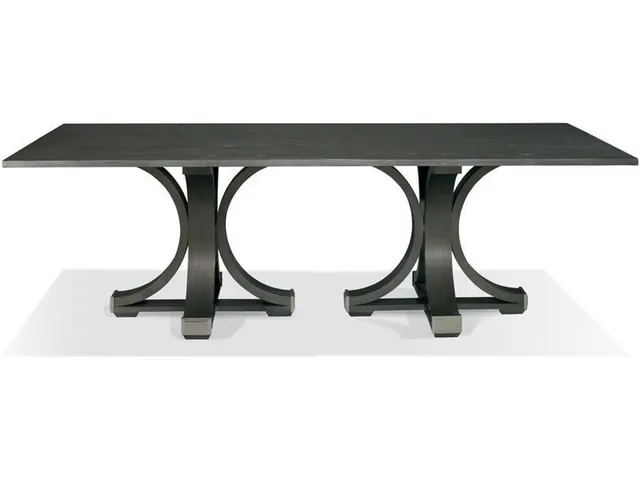 Double Pedestal Dining Table