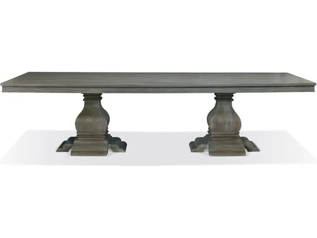 Double Pedestal Dining Table