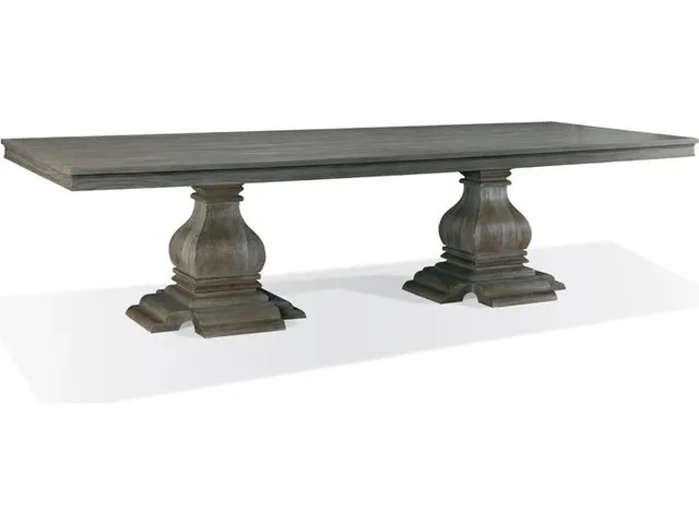 Double Pedestal Dining Table